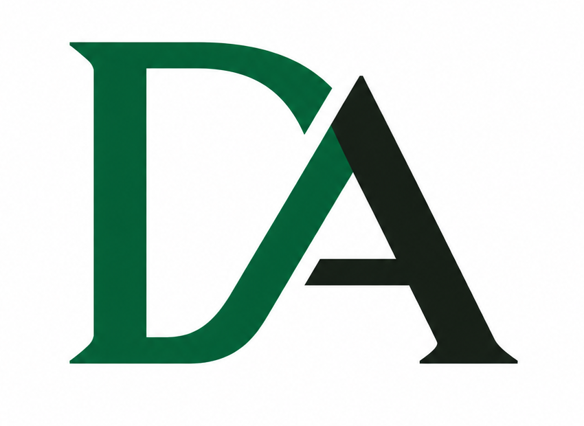 Dewan and Associates DA monogram